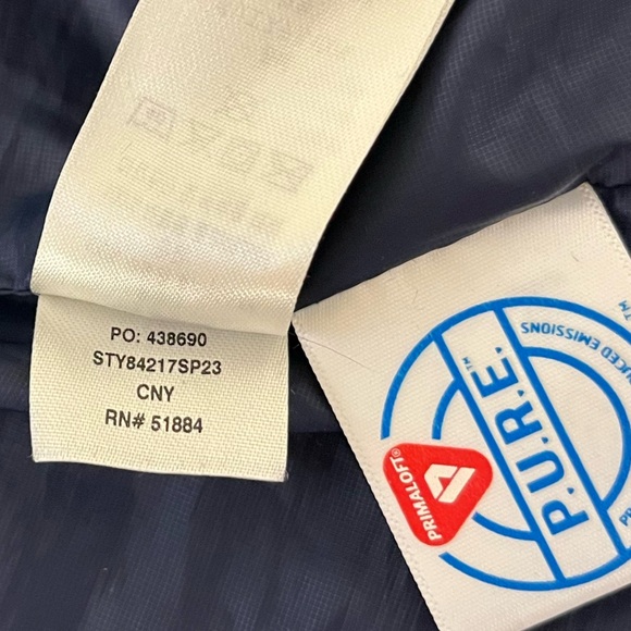 Patagonia Women's Nano Puff Jacket Classic Navy Water Repellent Insulated XL - Picture 9 of 9